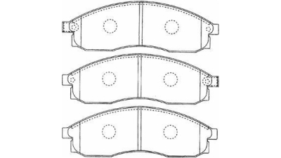Placute frana fata Mitsubishi L 200 (K7T, K6T), 01.1996-12.2007, marca SRLine S70-0595