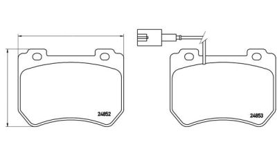 Placute frana fata Alfa Romeo 159 (939), 09.2005-12.2012, marca SRLine S70-0596
