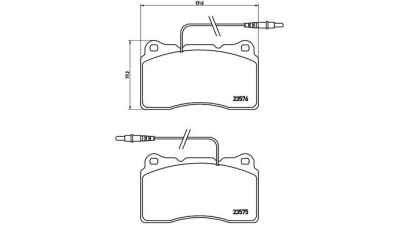 Placute frana fata Peugeot 607 (9d, 9u), 01.2000-, marca SRLine S70-0597