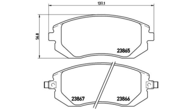 Placute frana fata Subaru Impreza Hatchback (Gr, Gh, G3), 03.2007-05.2014, marca SRLine S70-0601