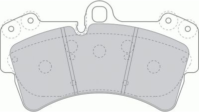 Placute frana fata Porsche Cayenne (955), 09.2002-09.2010, marca SRLine S70-0603