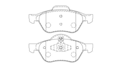 Placute frana fata Renault Clio 3 (Br0/1, Cr0/1), 01.2005-, marca SRLine S70-0621