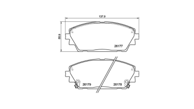 Placute frana Mazda 3 Liftback (Bp), 11.2018-, 3 Sedan (Bp), 11.2018-, SRLine S700887