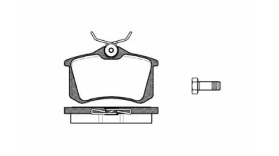 Placute frana spate Volkswagen Vento (1h2), 11.1991-09.1998, marca SRLine S70-1003
