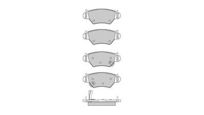 Placute frana spate Opel Zafira A (F75), 04.1999-06.2005, marca SRLine S70-1054