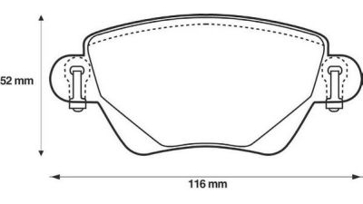 Placute frana spate Ford Mondeo 3 (B5y), 10.2000-03.2007, marca SRLine S70-1055