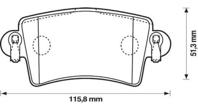 Placute frana spate Opel Movano Combi (J9), 07.1998-, marca SRLine S70-1056