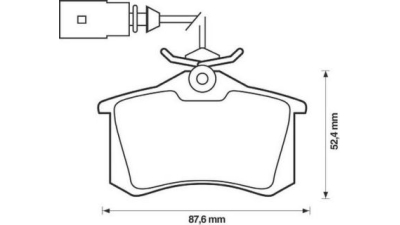 Placute frana spate Volkswagen Sharan (7m8, 7m9, 7m6), 05.1995-03.2010, marca SRLine S70-1057