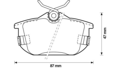 Placute frana spate Volvo S40 1 (Vs), 07.1995-06.2004, marca SRLine S70-1058
