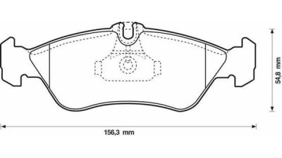 Placute frana spate Volkswagen Lt 28-46 2 Platform / Chassis (2dc, 2df, 2dg, 2dl, 2dm), 04.1996-07.2006, marca SRLine S70-1060