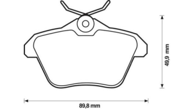 Placute frana spate Alfa Romeo 156 (932), 09.1997-09.2005, marca SRLine S70-1084