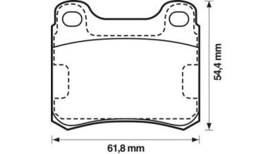 Placute frana spate Mercedes 190 (W201), 10.1982-08.1993, marca SRLine S70-1085