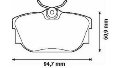 Placute frana spate Volkswagen Transporter 4 Caroserie (70xa), 07.1990-04.2003, marca SRLine S70-1086