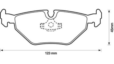 Placute frana spate Bmw Seria 3 (E46), 02.1998-04.2005, marca SRLine S70-1087