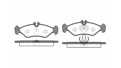 Placute frana spate Volkswagen Lt 28-46 2 Platform / Chassis (2dc, 2df, 2dg, 2dl, 2dm), 04.1996-07.2006, marca SRLine S70-1088