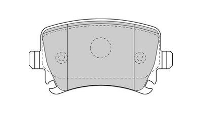 Placute frana spate Volkswagen Touran (1t1, 1t2), 02.2003-05.2010, marca SRLine S70-1090