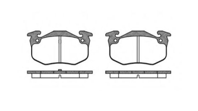 Placute frana spate Renault Clio 2 (Bb0/1/2, Cb0/1/2), 09.1998-, marca SRLine S70-1103