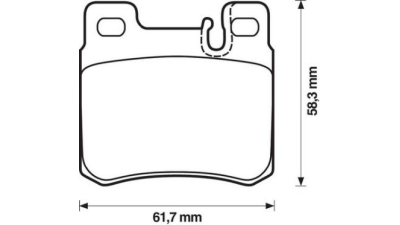 Placute frana fata Mercedes Clasa E Estate (S124), 06.1993-06.1996, marca SRLine S70-1104