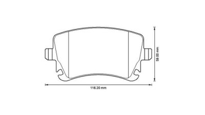 Placute frana spate Volkswagen Transporter 5 Van (7ha, 7hh, 7ea, 7eh), 04.2003-08.2015, marca SRLine S70-1113