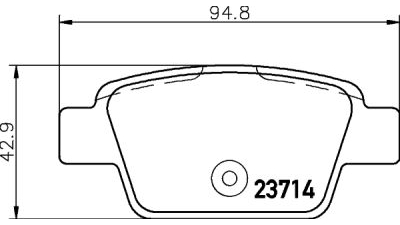 Placute frana spate Alfa Romeo Mito (955), 09.2008-, marca SRLine S70-1119