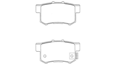 Placute frana spate Honda Accord 4 (Cb), 11.1989-12.1993, marca SRLine S70-1124