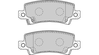 Placute frana spate Toyota Corolla Sedan (E12j, E12t), 08.2000-03.2008, marca SRLine S70-1125