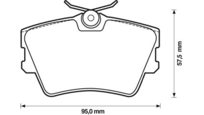 Placute frana spate Volkswagen Transporter 4 Caroserie (70xa), 07.1990-04.2003, marca SRLine S70-1129