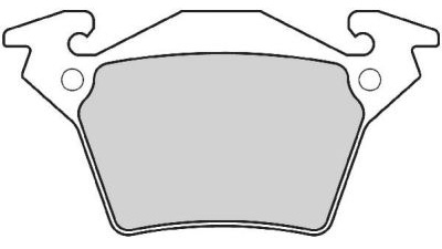 Set placute frana punte spate Mercedes V-Class; Vito (W638), 02.1996-07.2003, marca SRLine Polonia