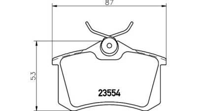 Placute frana spate Volkswagen Polo Sedan (9a4), 09.2002-, marca SRLine S70-1137