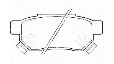 Placute frana spate Rover/Mg 400 (Xw), 04.1990-04.1995, marca SRLine S70-1140