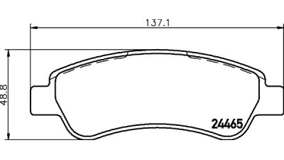 Placute frana spate Citroen Jumper Bus (244, Z), 04.2002-, marca SRLine S70-1156