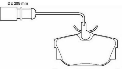 Placute frana spate Volkswagen Transporter 4 Bus (70xb, 70xc, 7db, 7dw), 09.1990-06.2003, marca SRLine S70-1157