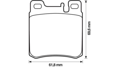 Placute frana spate Mercedes Clasa E (W124), 02.1993-06.1996, marca SRLine S70-1159