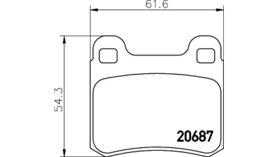 Placute frana spate Mercedes 190 (W201), 10.1982-08.1993, marca SRLine S70-1166