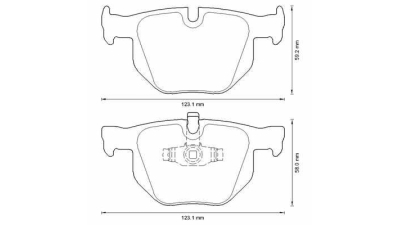 Placute frana spate Bmw Seria 6 Cabriolet (E64), 03.2004-12.2010, marca SRLine S70-1174