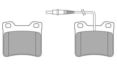 Placute frana spate Peugeot 406 Break (8e/F), 10.1996-10.2004, marca SRLine S70-1181