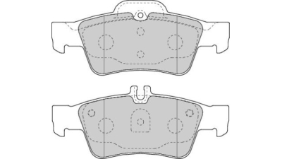 Placute frana spate Mercedes Clasa C (W203), 05.2000-08.2007, marca SRLine S70-1193