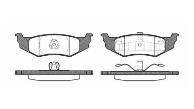 Placute frana spate Chrysler 300 M (Lr), 07.1998-09.2004, marca SRLine S70-1217