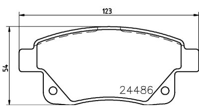 Set placute frana punte spate Ford Transit 2006-2013; Transit Tourneo 2006-2013, marca SRLine S70-1218