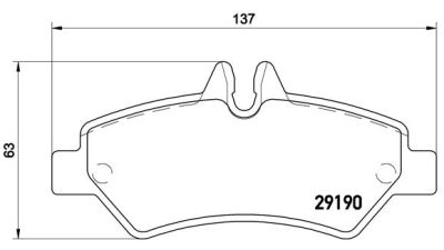 Placute frana spate Volkswagen Crafter 30-50 Platforma (2f), 04.2006-12.2016, marca SRLine S70-1219