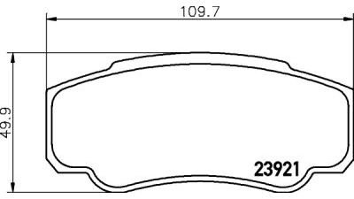 Placute frana spate Peugeot Boxer Platforma (Zct), 03.1994-04.2002, marca SRLine S70-1222