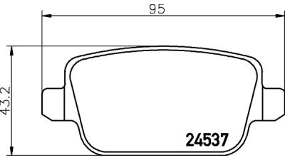 Placute frana spate Volvo S80 2 (As), 03.2006-, marca SRLine S70-1236