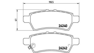 Placute frana spate Nissan Navara Platforma (D40), 08.2008-, marca SRLine S70-1344