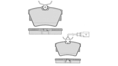 Placute frana spate Volkswagen Sharan (7m8, 7m9, 7m6), 05.1995-03.2010, marca SRLine S70-1345