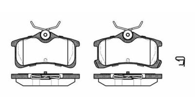 Placute frana spate Toyota Corolla Liftback (E11), 04.1997-01.2002, marca SRLine S70-1348