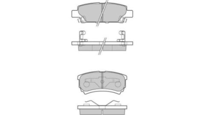 Placute frana spate Mitsubishi Lancer Sedan (CsA, Ct0), 03.2000-12.2013, marca SRLine S70-1350