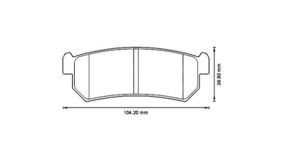 Placute frana spate Chevrolet Aveo Hatchback (T250, T255), 01.2007-, marca SRLine S70-1352