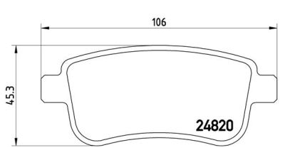 Placute frana spate Mercedes Clasa E T-Model (S212), 08.2009-, marca SRLine S70-1354
