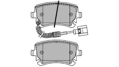 Set placute frana punte spate Audi A6 (C5/C6) 1997-2010; A8, 2003-2010, Seat Exeo (3r2); Vw Transporter 5, T5; 2003-2015, marca SRLine S70-1356