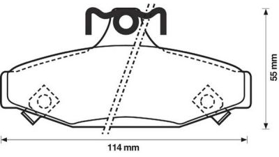 Placute frana spate Ssangyong Musso (Fj), 01.1993-09.2007, marca SRLine S70-1357
